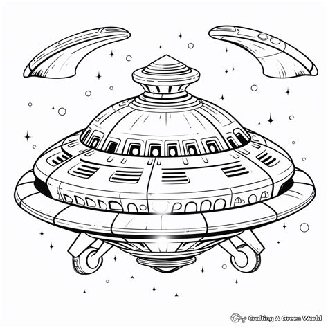 Image result for Alien Spaceship Coloring Pages