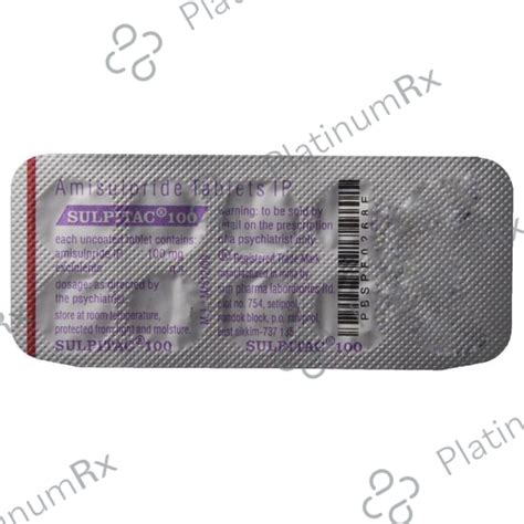 Sulpitac 100mg Tablet 10s - Uses, Side Effects, Price, Generic | PlatinumRx