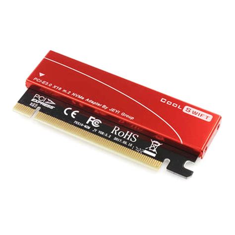 Buy JEYI Cool Swift NVME M.2 X16 PCI-E Dust-Proof Riser Card 2280 ...