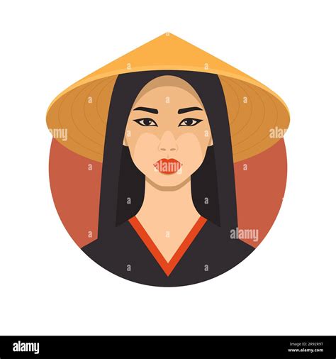 Beautiful asian woman face perfect Stock Vector Images - Alamy