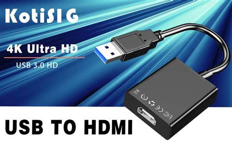 1Goal® USB to HDMI Adapter USB 3.0/2.0 to HDMI for Multiple Monitors ...