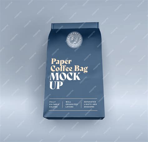Premium PSD | Coffee bag mockup