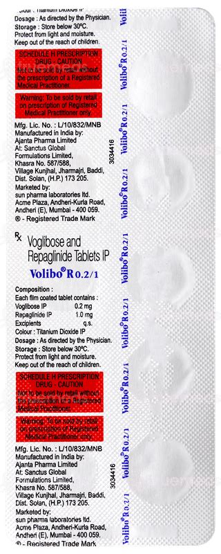 Volibo R 102 Mg Tablet 10 - Uses, Side Effects, Dosage, Price | Truemeds