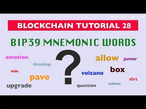 Blockchain tutorial 28: Bitcoin Improvement Proposal 39 (BIP-39 ...