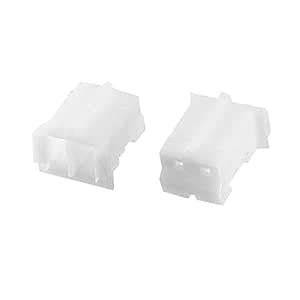 uxcell PH2.0mm 2 Way JST Connector Housing Jumper Pin Header White ...