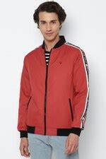 Buy Men Red Solid Full Sleeves Casual Jacket Online - 556561 | Allen Solly