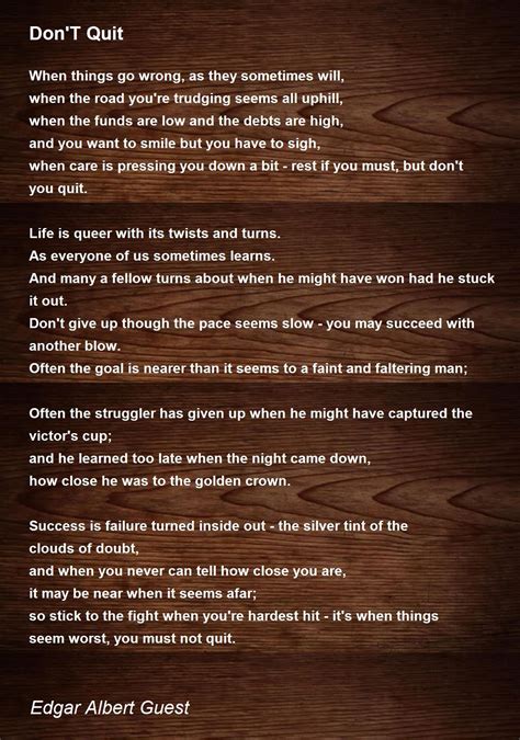 Dont Quit Poem Printables