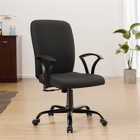 GODREJ INTERIO Chair Virtue Fabric Ergonomic Study Chair (Black), 1 ...