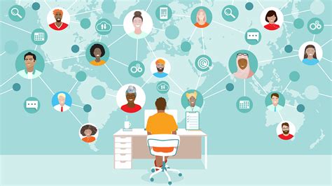 Ilustración sobre el trabajo y el empleo global en el mundo actual