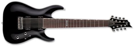 Buy ESP LTD H-208 Black 8 Strings H Series Electric Guitar LH208BLK ...