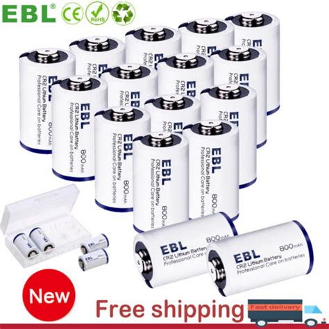 Buy 4Pc 3V 800mAh CR2 Lithium Battery (DLCR2,ELCR2) W/ Case For Clock ...