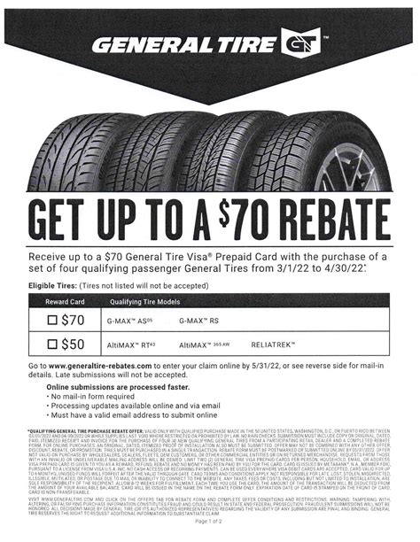 General Tire Rebate - Denny Menholt Toyota
