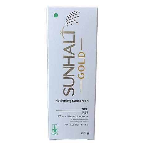 Sunhalt Gold Spf 50 Pa +++ Hydrating Sunscreen Gel 60 gm Price, Uses ...