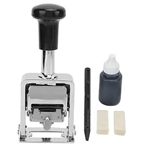Number Stamp, 5 Digit Automatic Jump Numberer, Professional Self Inking ...