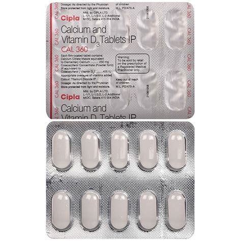 Cal 360 - Strip of 10 Tablets : Amazon.in: Health & Personal Care