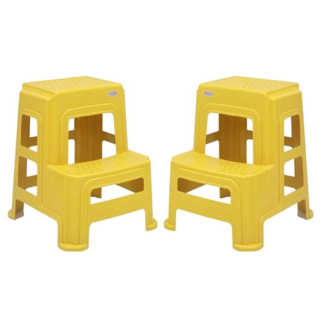 Supreme chairs 2-Step HeavyDuty Plastic Multi Purpose Stool for Home ...