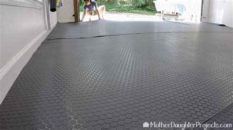 DIY Vinyl Garage Flooring - Mother Daughter Projects