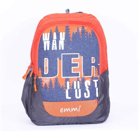 EMMI BAGS Wander Lust Orange 23L Backpack 23 L Backpack Orange - Price ...