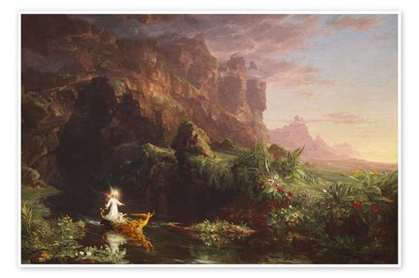 Voyage of Life - Childhood print by Thomas Cole | Posterlounge
