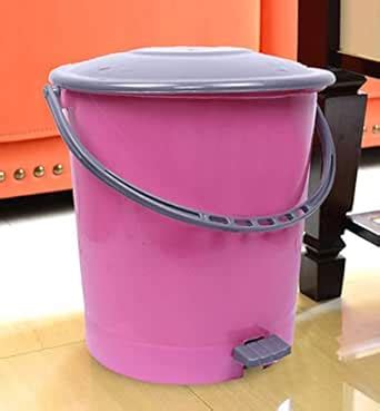 Kuber Industries Plastic Dustbin Garbage Bin with Handle, 10 Liters ...