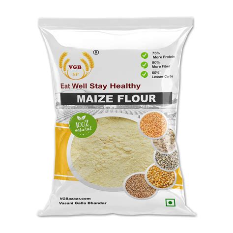 VGBNP 100% Natural & Original Maize Flour (Makke Ka Atta) Pure Corn ...