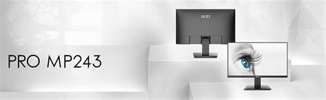 MSI PRO MP243 23.8 Inch Full HD Office Monitor - 1920 x 1080 IPS Panel ...