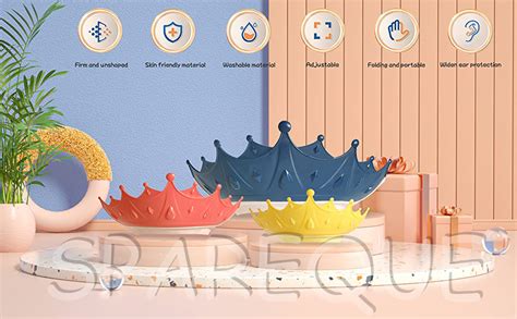 Buy SPAREQUE Baby bath Shower Cap,Bath Visor hat for Eye and Ear wash ...