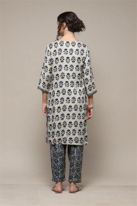 Batik Blue Viscose Printed 2 Piece Set