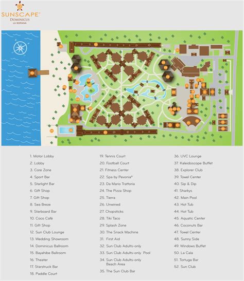 Resort Map | Sunscape Dominicus La Romana | Bayahibe, Dominican Rep.