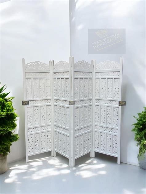 STAR WOODEN HANDICRAFTS Wooden Folding Room dividers partition Wooden ...