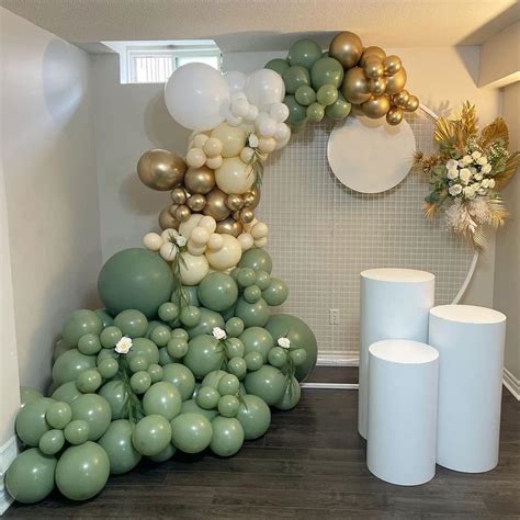 Buy Sage Green Balloons 5 Inch 100 Pack, JOGAMS Olive Green Balloons ...