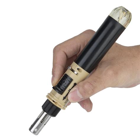 Buy Butane Gas Soldering Iron, Light Weight Self-Igniting Cordless Gas ...