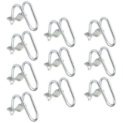 10 Packs Cross-Connector Vertical Pipe Clip Cross Tube Buckle Steel for ...