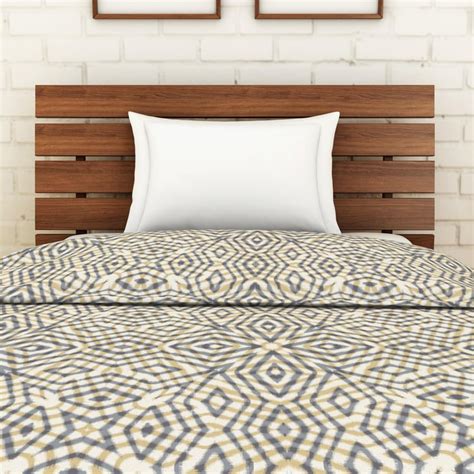 Buy SPACES Essentials Printed Single Bed Dohar - 140 x 220 cm from ...
