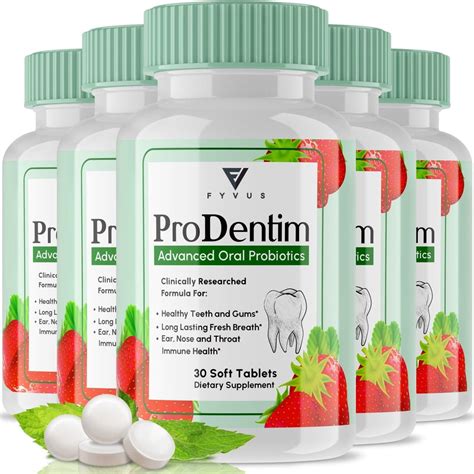 Fyvus Prodentim Pro Dentim Chewable Tablets - 5 Pack, India | Ubuy