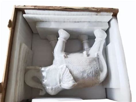 Marble Elephants Statue - White Elephant Marble Statue Size 3 feet ...