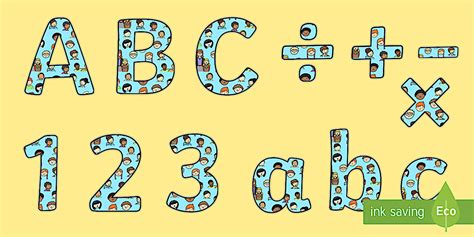 Key Person Display Lettering