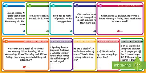 Problem Solving Blether Stations (teacher made) - Twinkl