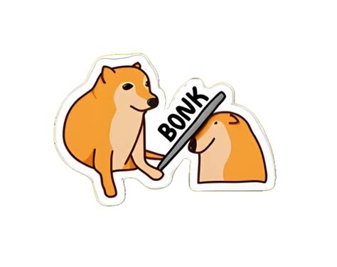 Bonk Meme Sticker | Stickerfever.in