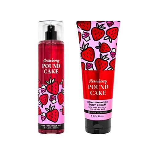 Strawberry Pound Cake Gift Set Fine Fragrance Body Mist Spray ...