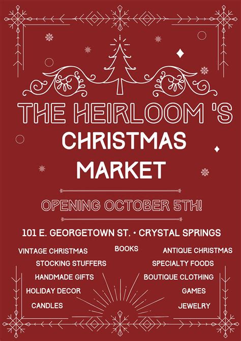 Grand Opening of The Heirlooms Christmas Market, 114 E Georgetown ...