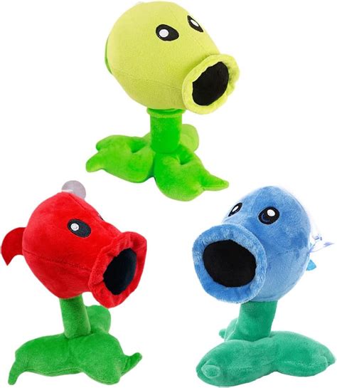 JHESAO 3 PCS Plants VS Zombies Plush Pea Sets Toys PVZ 1 2 India | Ubuy