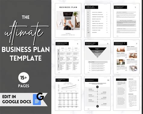 Google Docs Business Plan Template Free 的图像结果