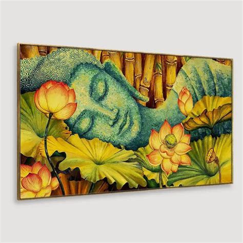 Vaastu Buddha Bamboo Forest Canvas Painting – Decor Mantra