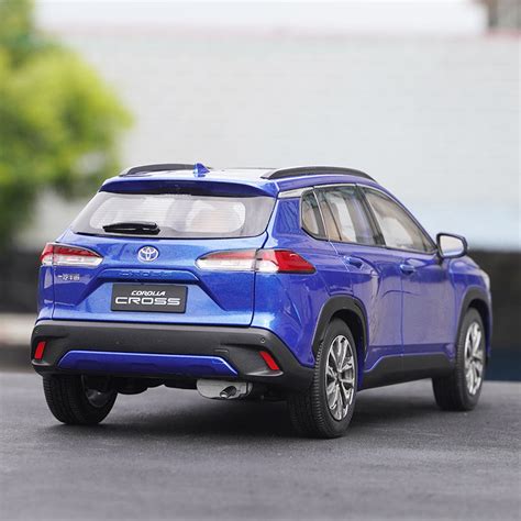 Original factory 1:18 TOYOTA COROLLA CROSS Ruifang blue alloy car mode ...