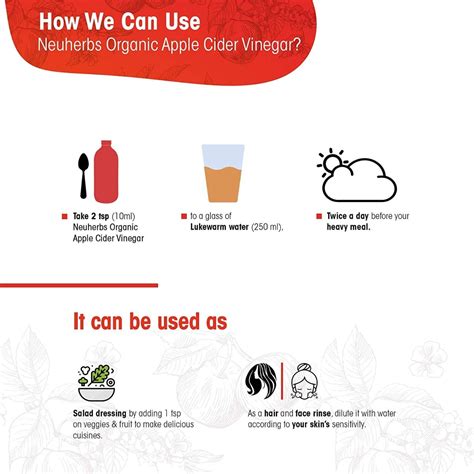 Neuherbs Organic Apple Cider Vinegar With Mother, 500 ml Price, Uses ...