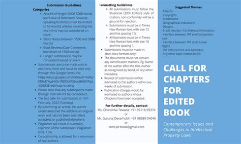 Call for Chapters, Intellectual Property Laws