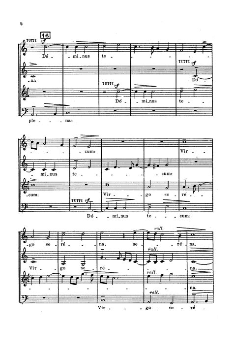 Desprez, Josquin - Ave Maria virgo serena for Choir - Free Sheet music ...