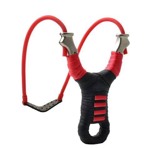 Wider Inner Width Red Wrap Stainless Steel Slingshot – TARGET SLINGSHOT