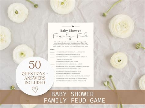Buy Baby Shower Game Family Feud, Baby Shower Family Feud Game With ...
